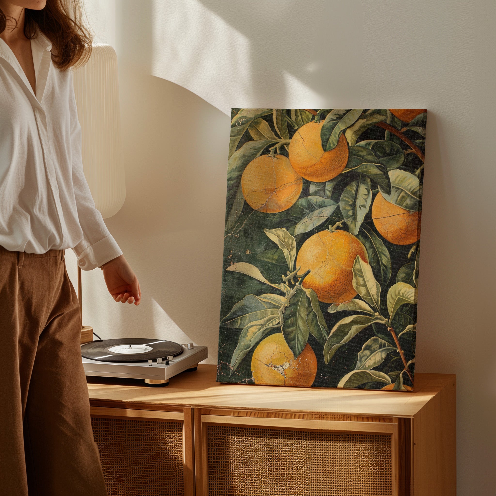 .75&quot; Matte Canvas - Citrus Grove Splendor