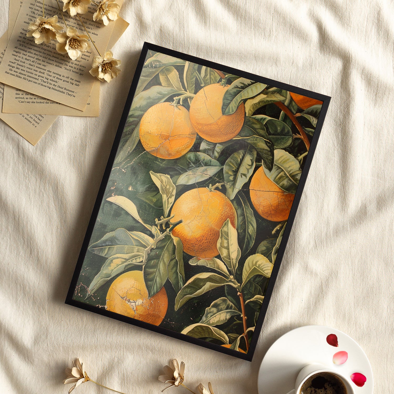 Framed Paper Print - Citrus Grove Splendor