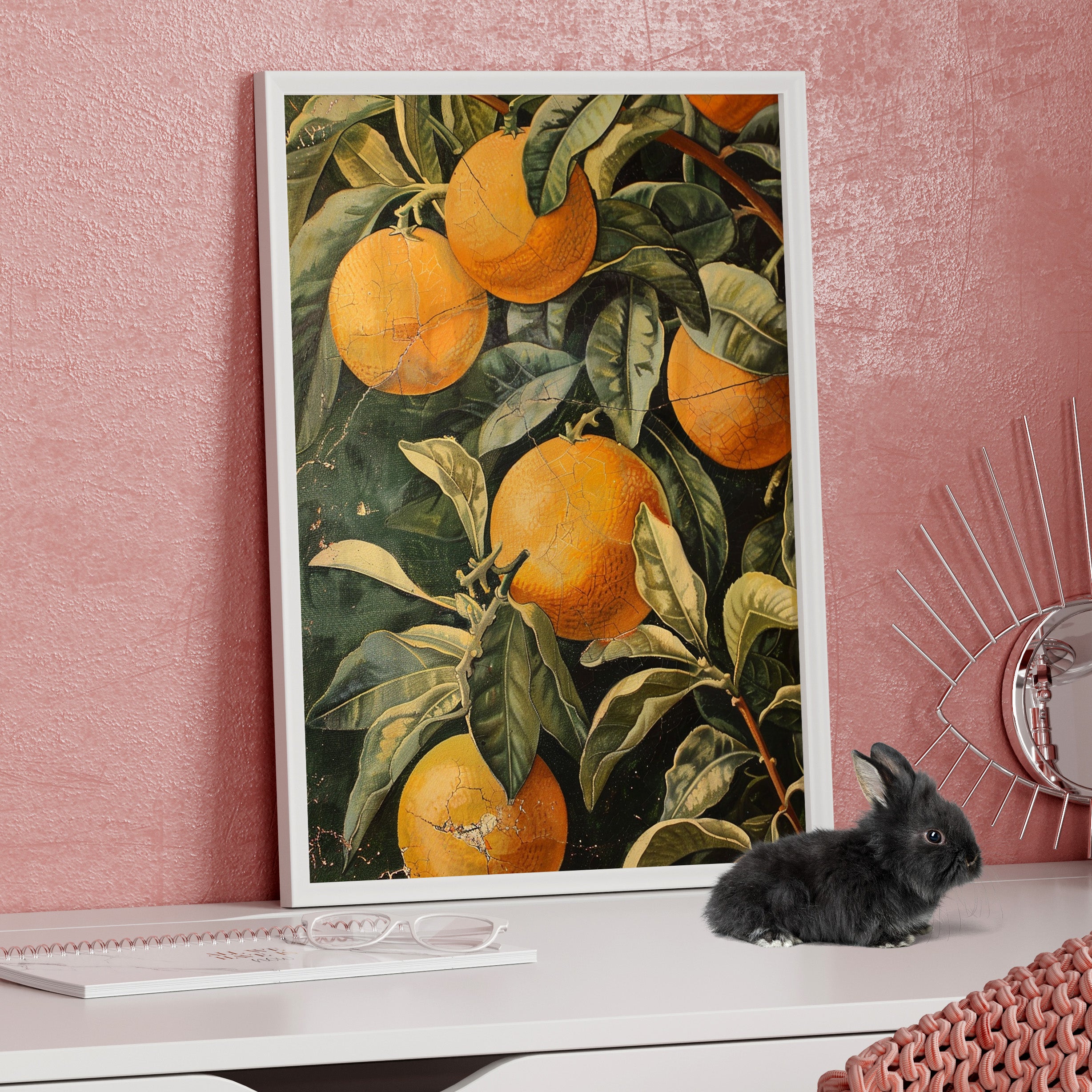 Framed Paper Print - Citrus Grove Splendor