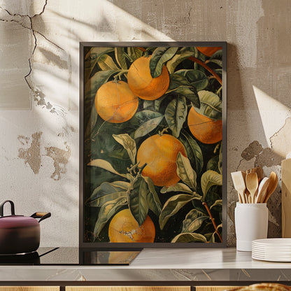 Framed Paper Print - Citrus Grove Splendor