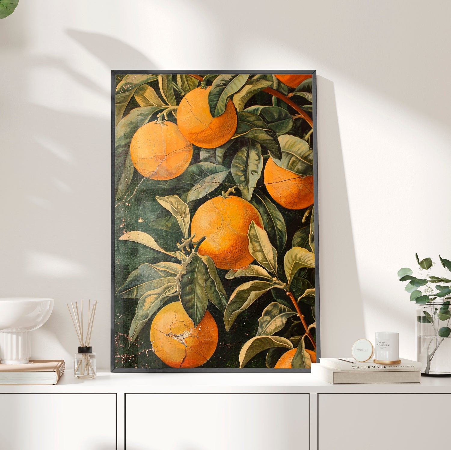 Framed Paper Print - Citrus Grove Splendor