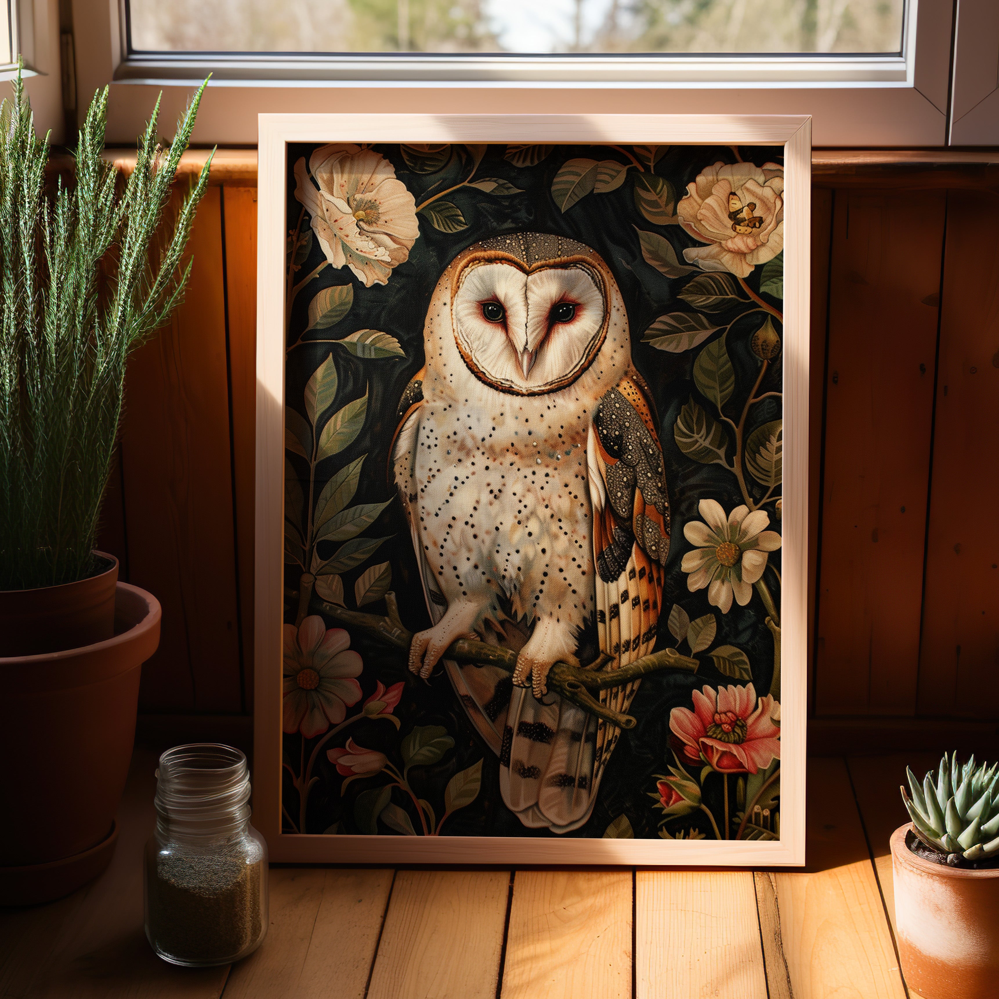 Nocturnal Bloom Owl