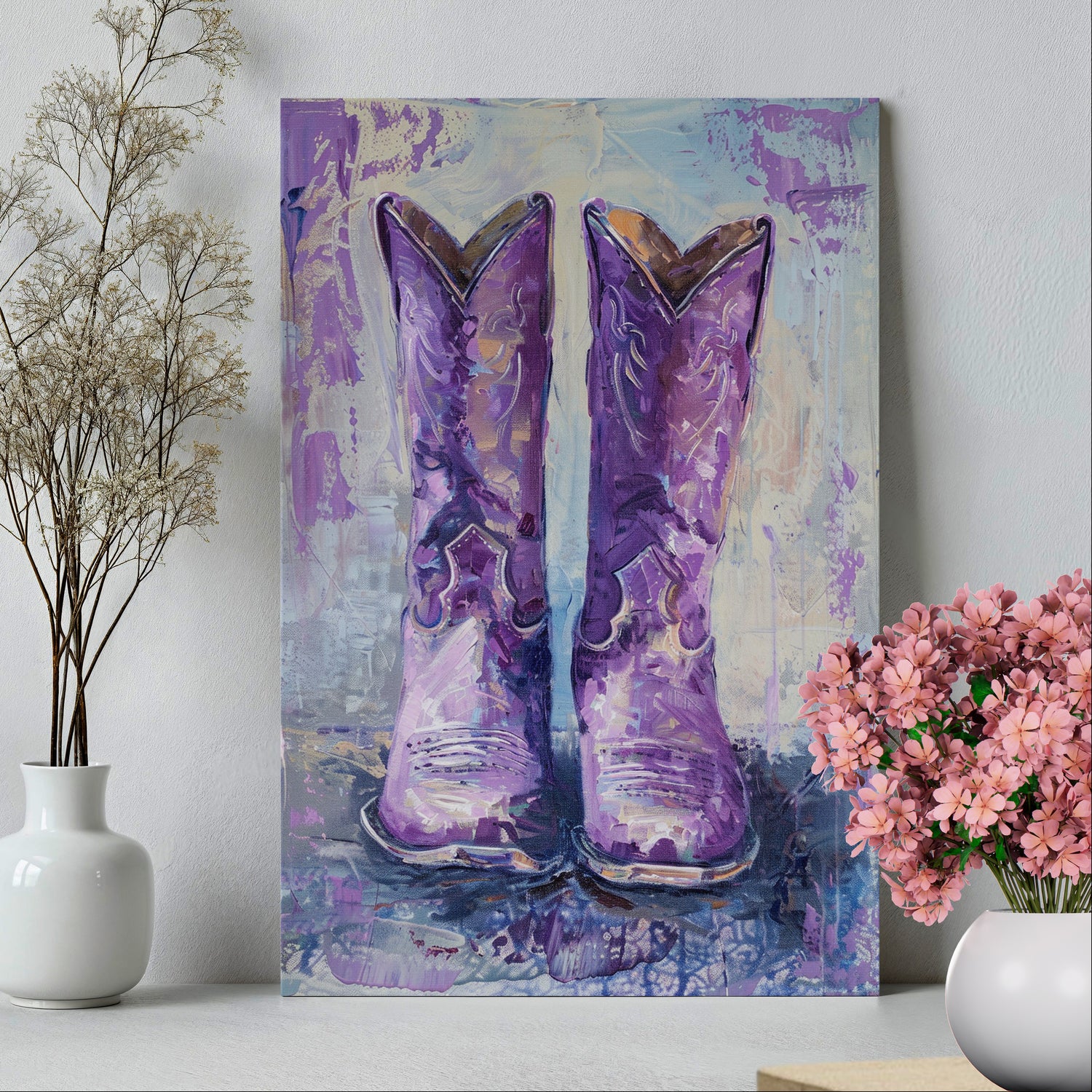 1.25" Matte Canvas - Violet Cowgirl Spirit
