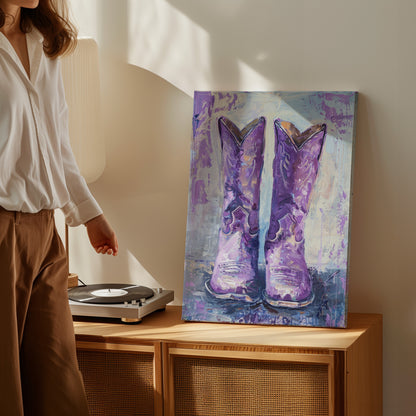 1.25" Matte Canvas - Violet Cowgirl Spirit