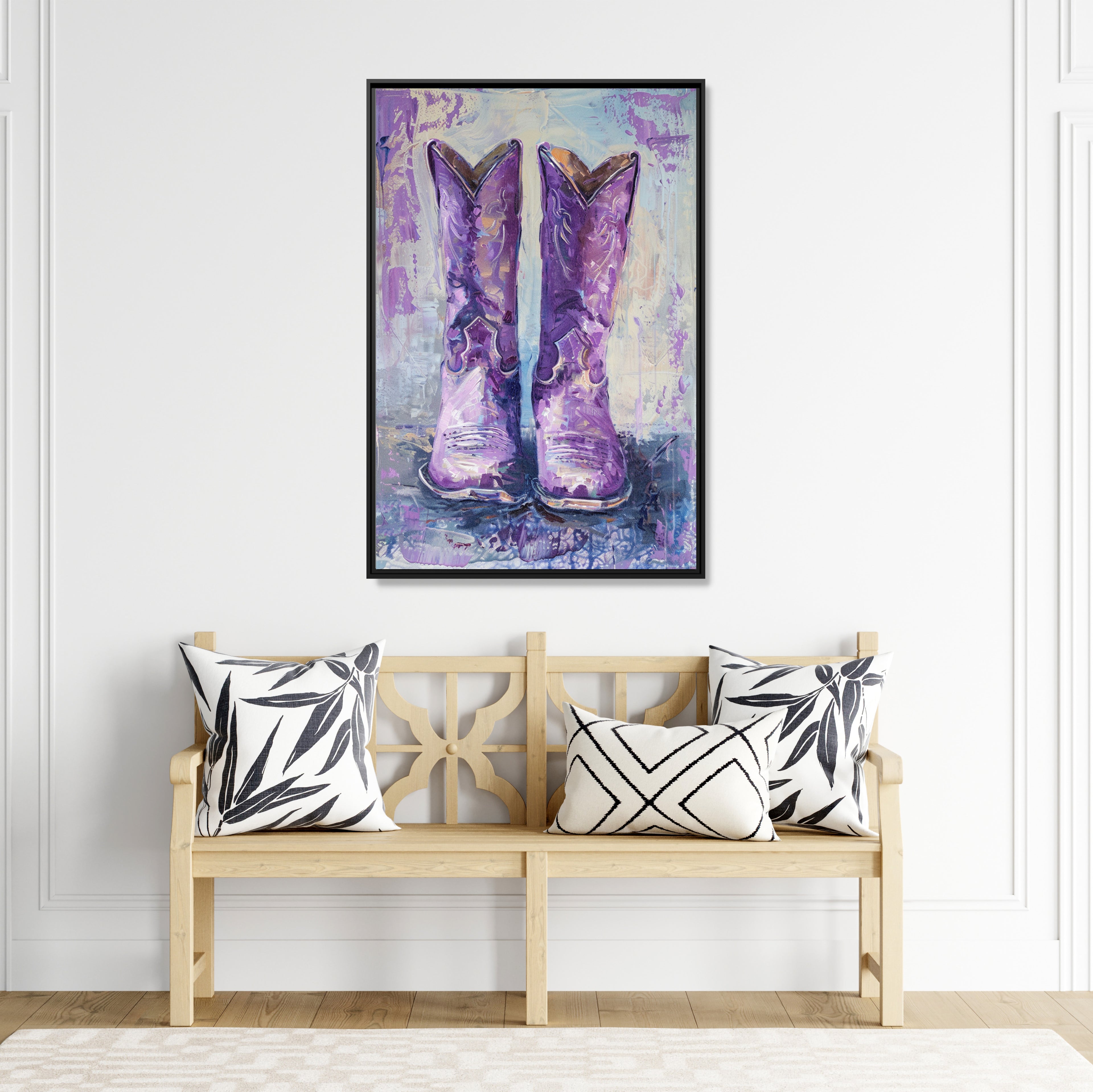 Framed Canvas - Violet Cowgirl Spirit