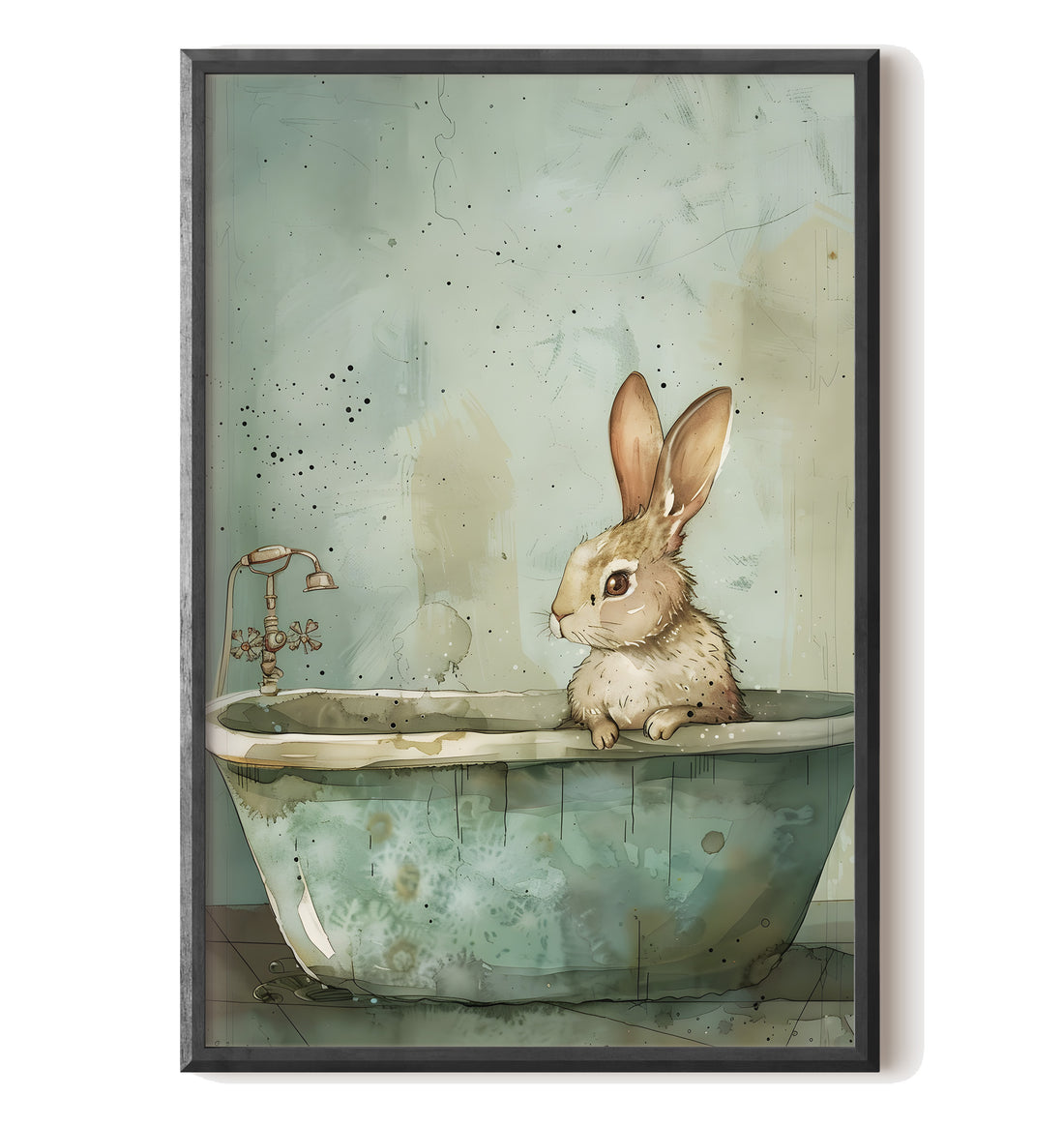 Bunny Bath Day Whimsy