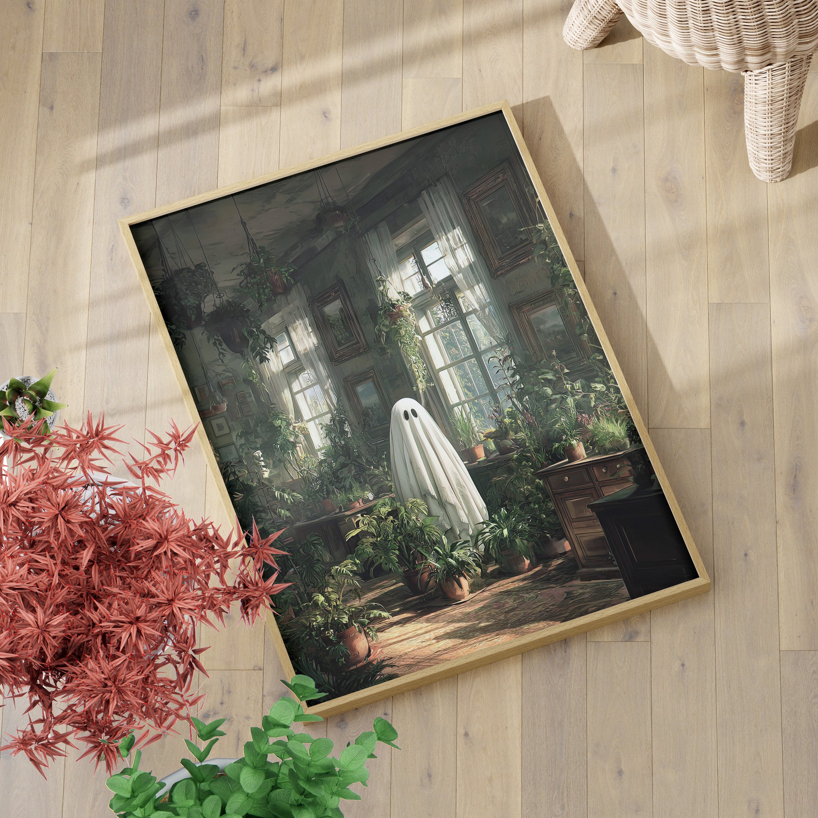 Ghost Among Houseplants