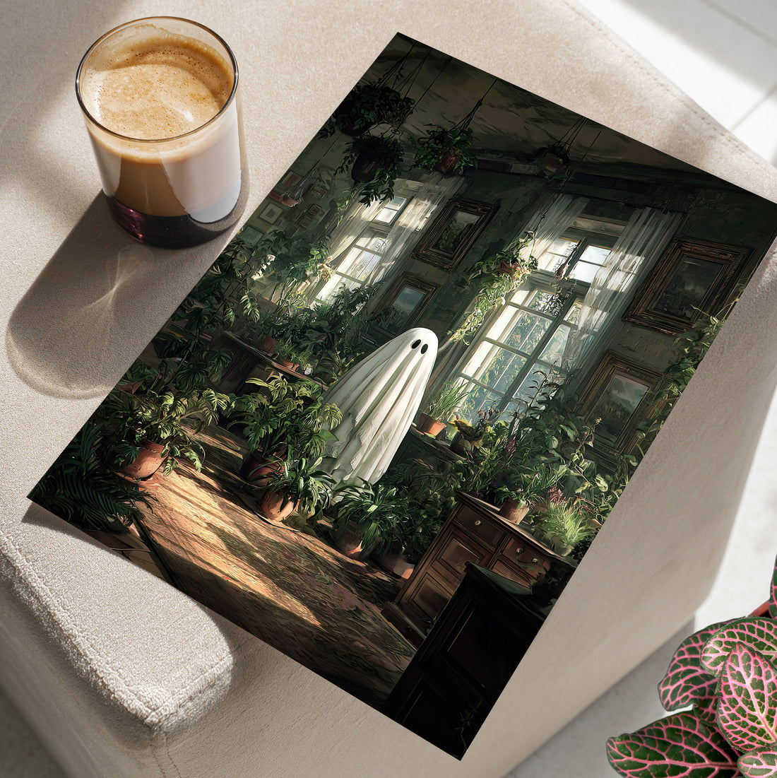 Ghost Among Houseplants