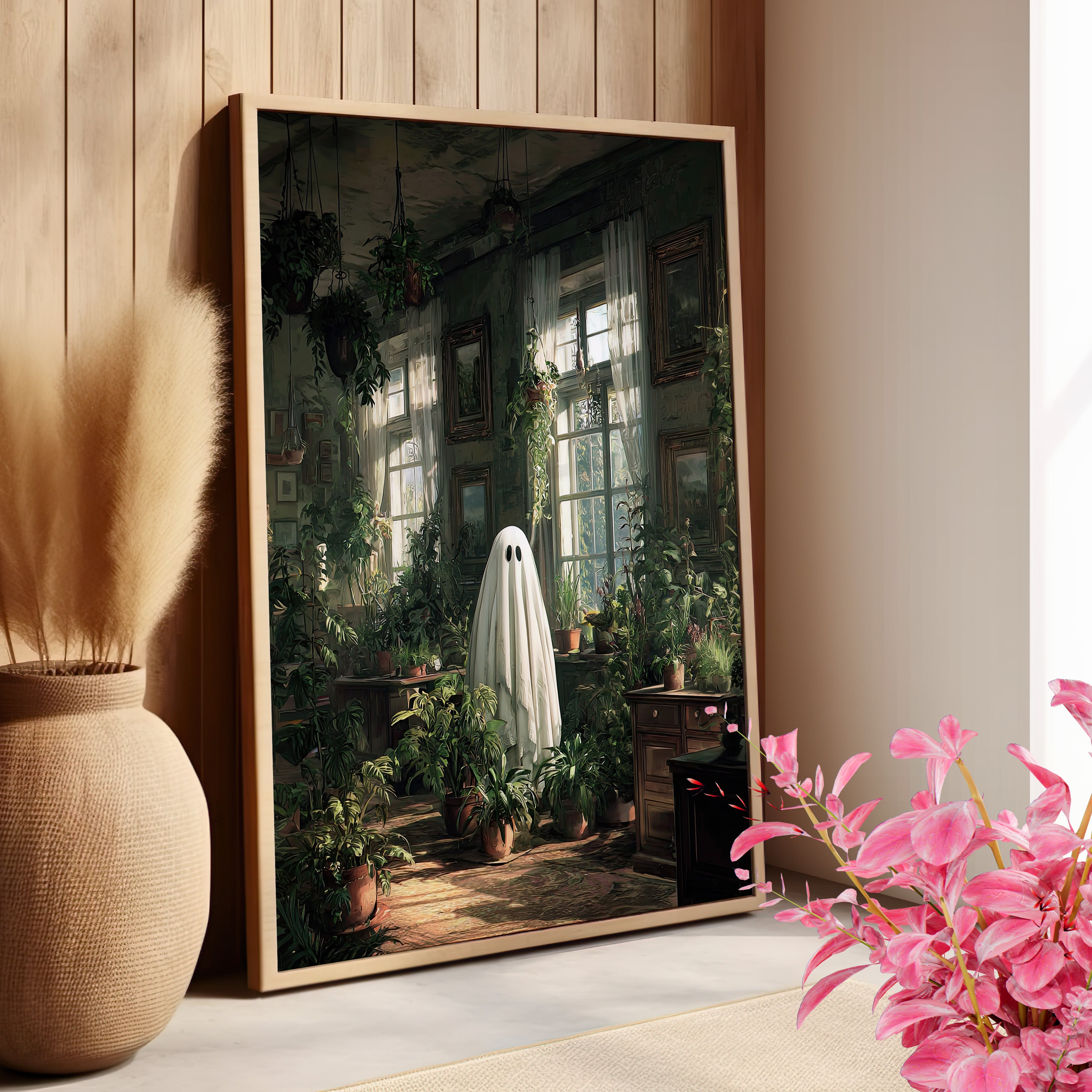 Ghost Among Houseplants
