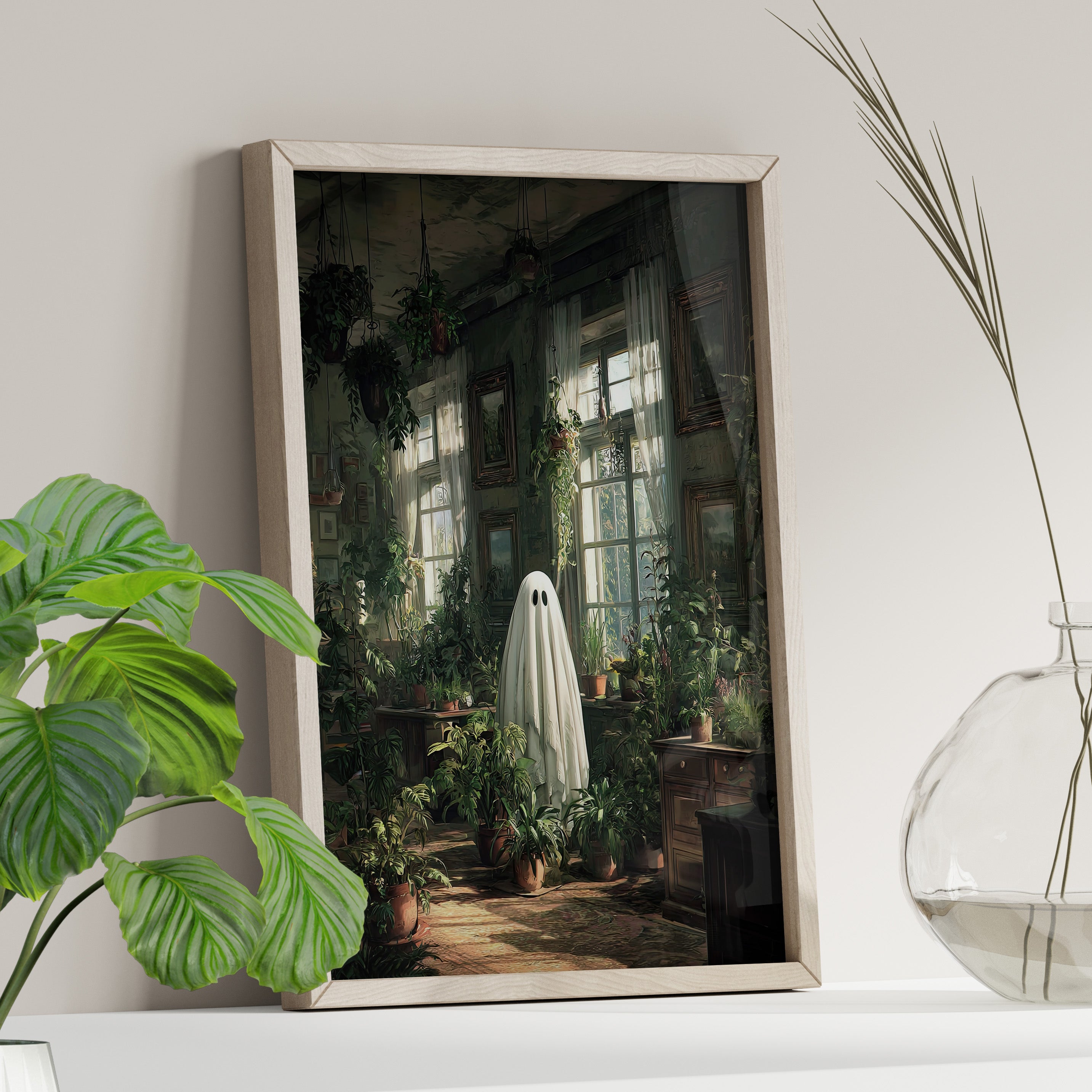 Ghost Among Houseplants