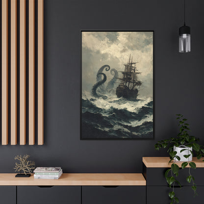 Framed Canvas - Into the Kraken’s Wake