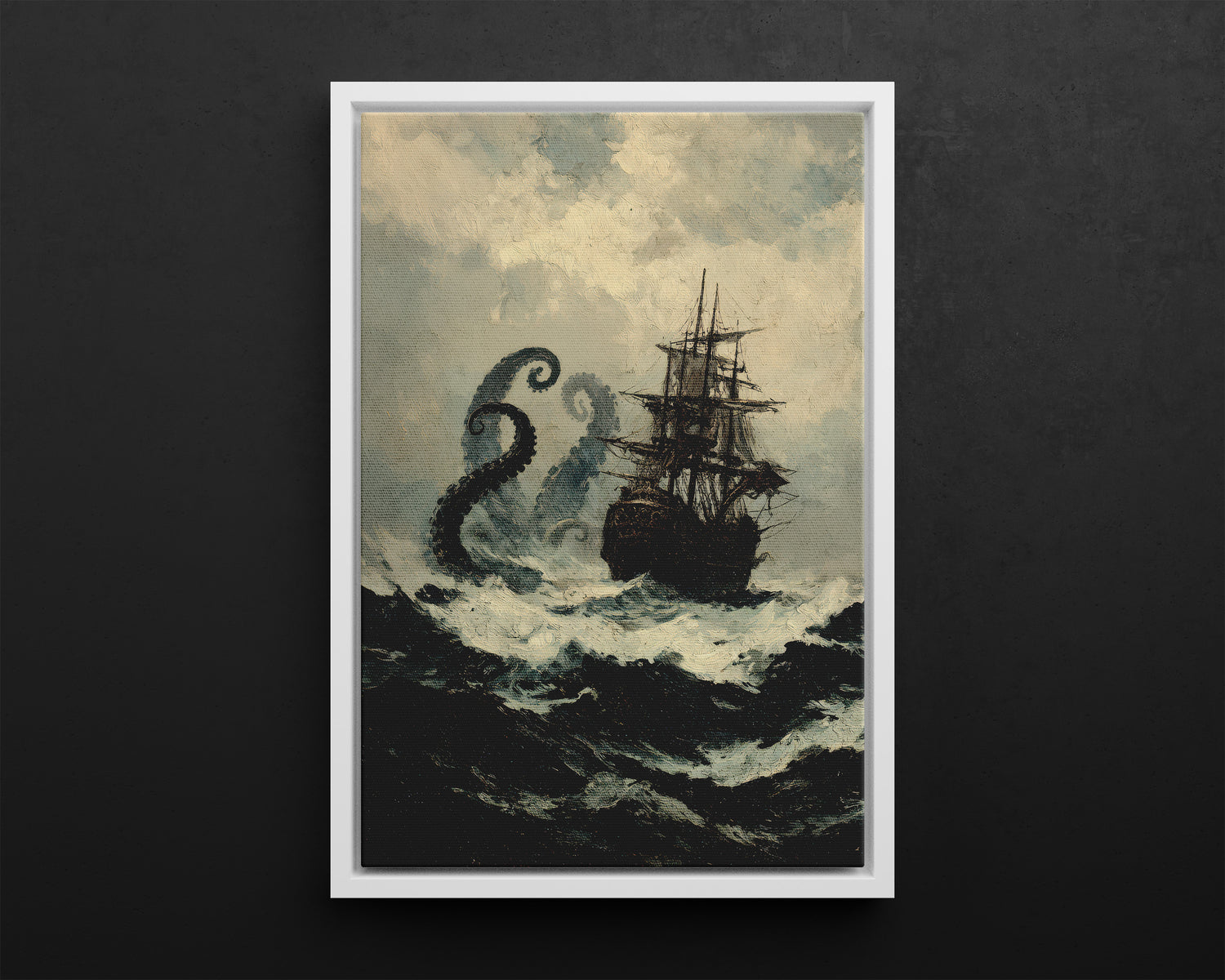 Framed Canvas - Into the Kraken’s Wake