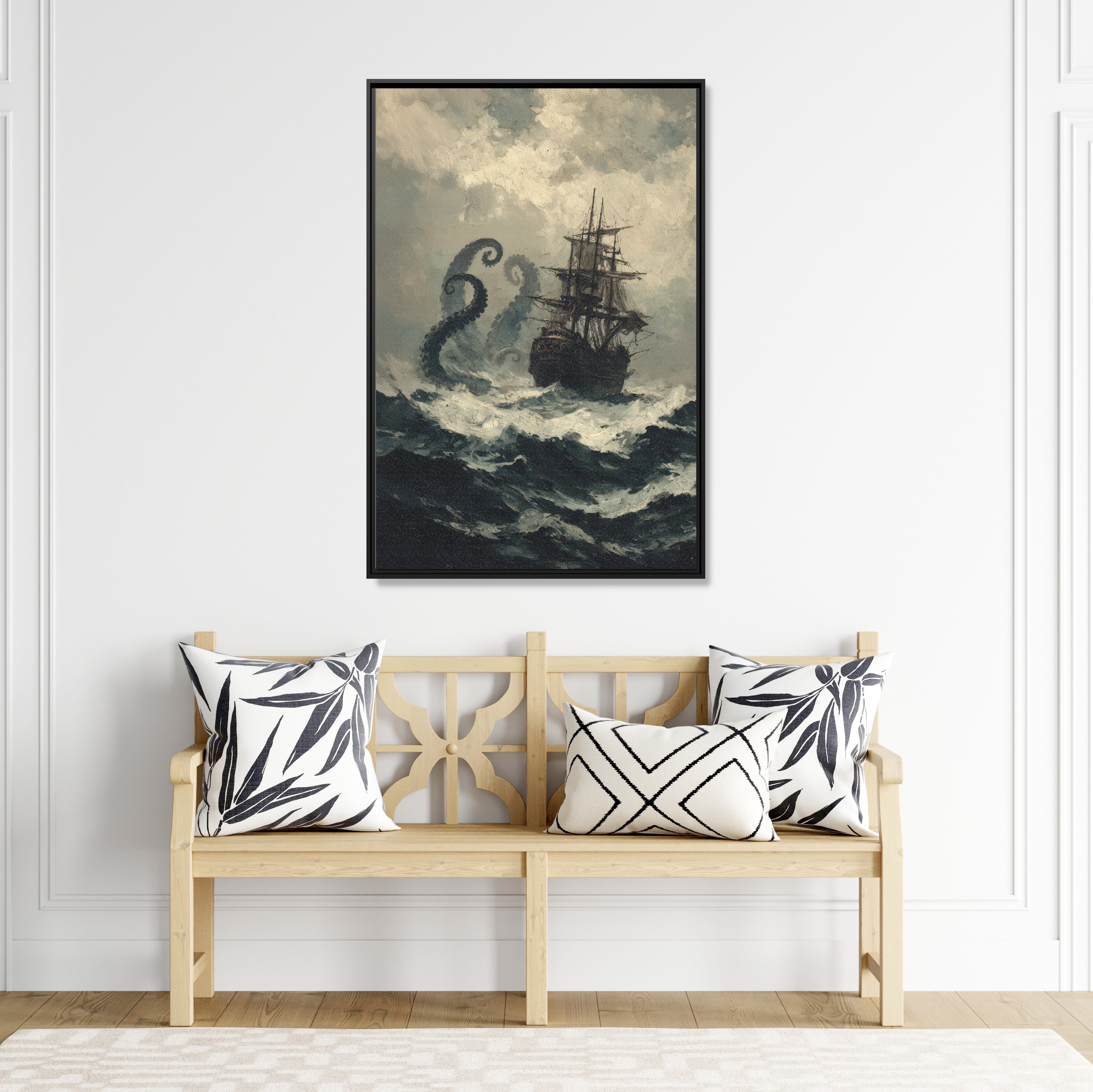 Framed Canvas - Into the Kraken’s Wake