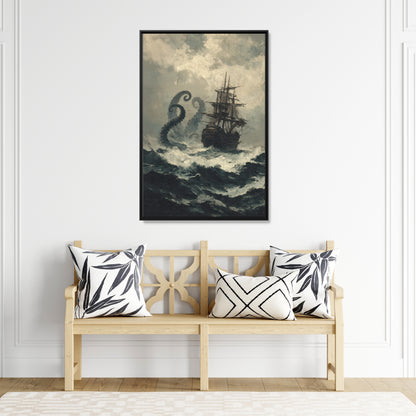 Framed Canvas - Into the Kraken’s Wake