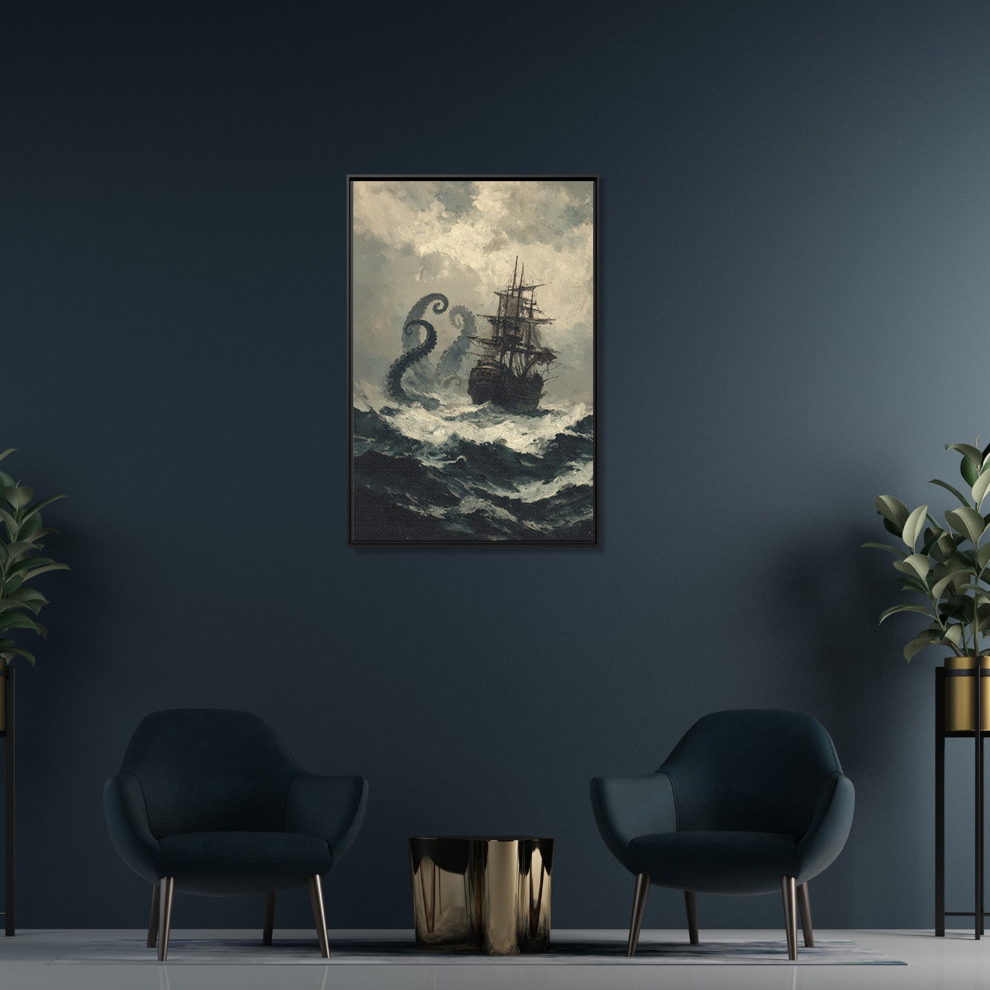 Framed Canvas - Into the Kraken’s Wake