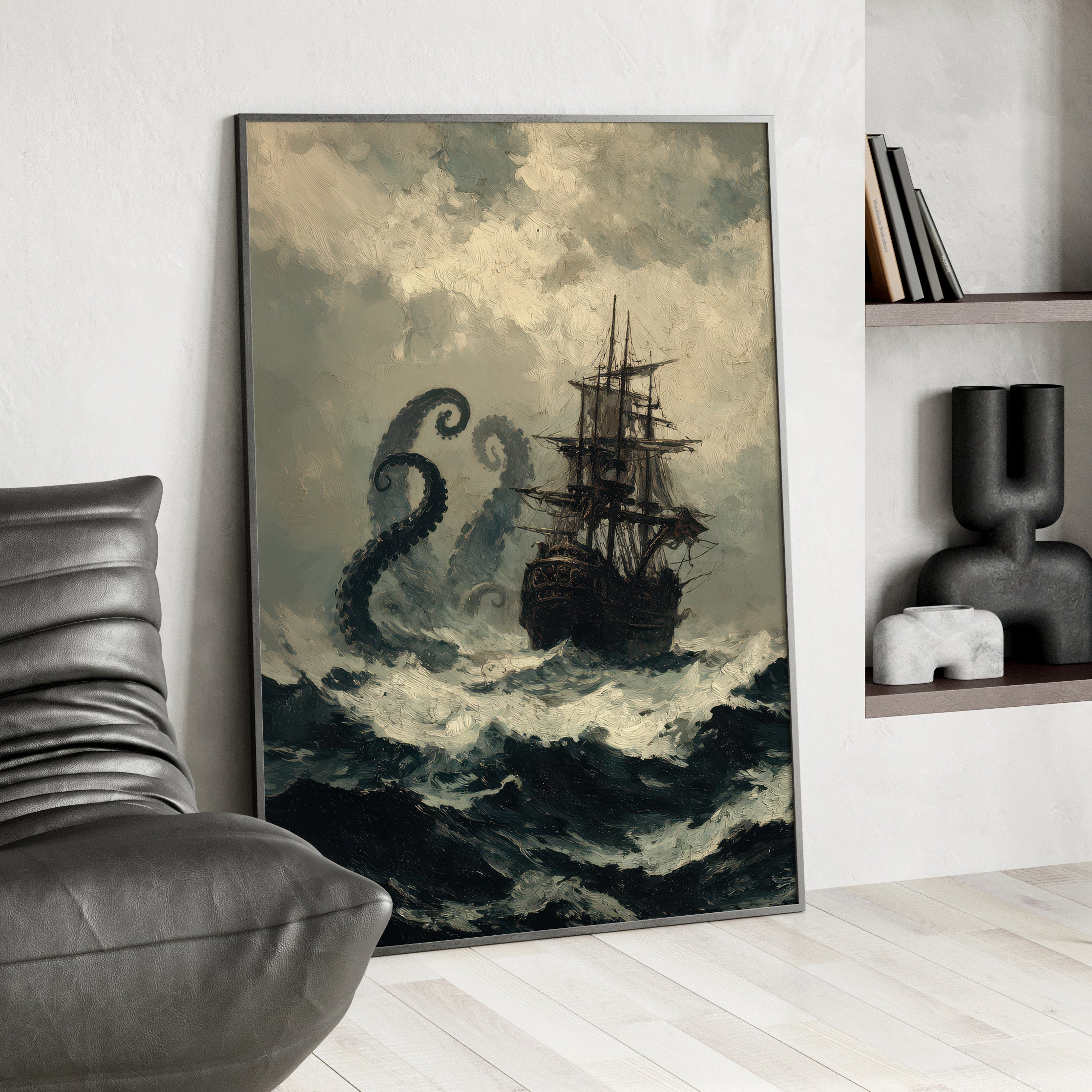 Framed Paper Print - Into the Kraken’s Wake