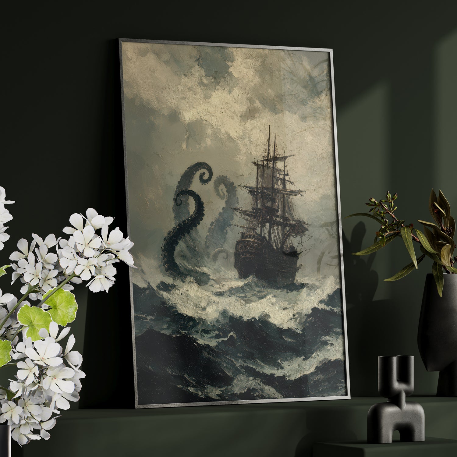 Framed Paper Print - Into the Kraken’s Wake