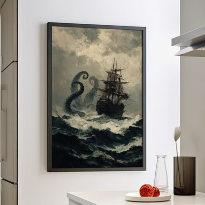 Framed Paper Print - Into the Kraken’s Wake