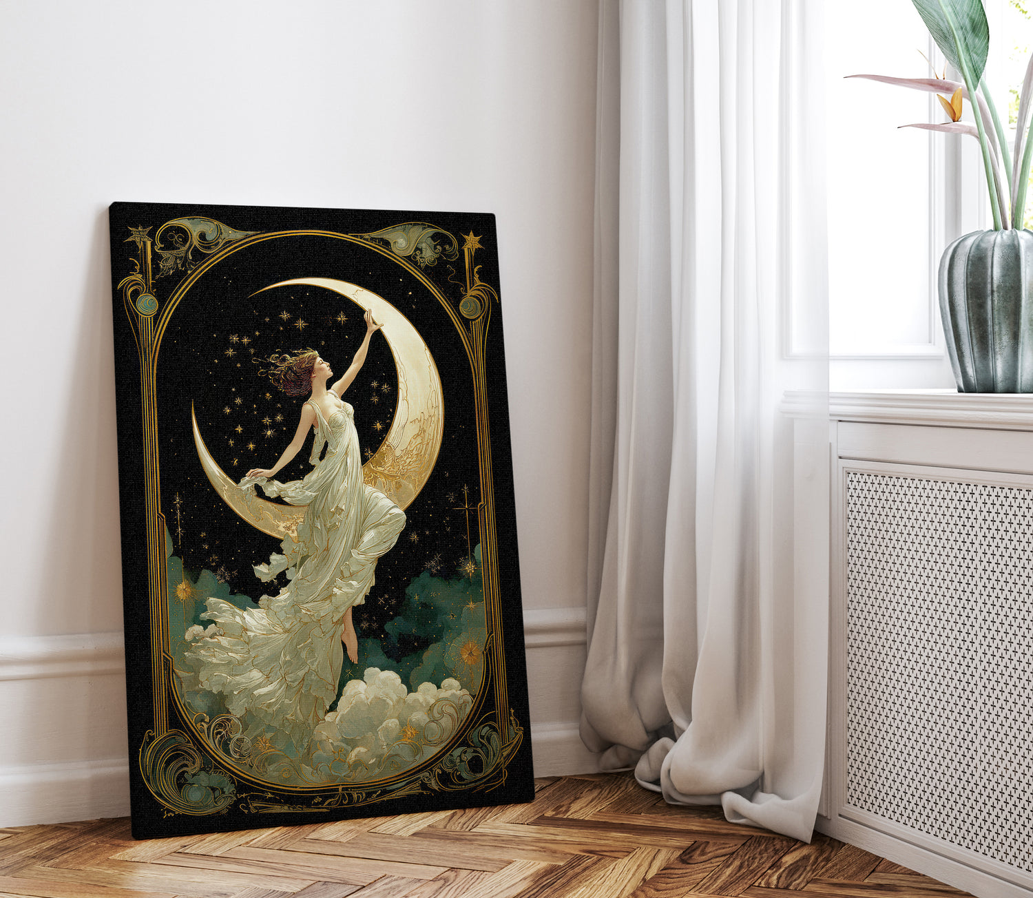 1.25" Matte Canvas - Moon Goddess Ascending
