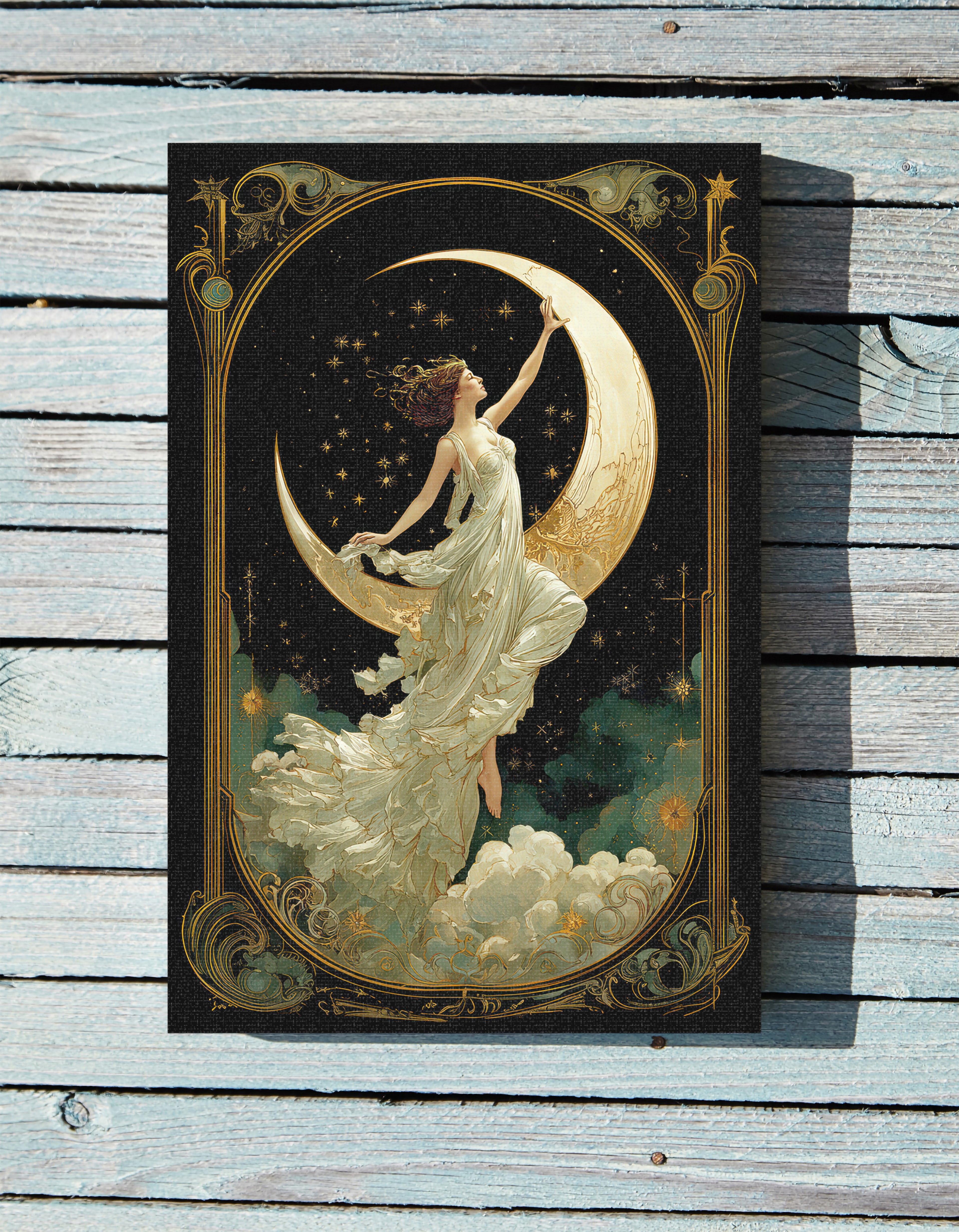 1.25" Matte Canvas - Moon Goddess Ascending