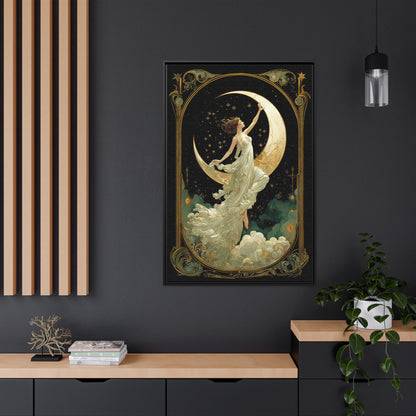 Framed Canvas - Moon Goddess Ascending
