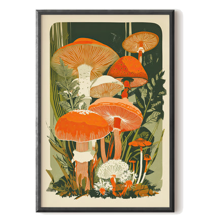 Groovy Woodland Mushrooms