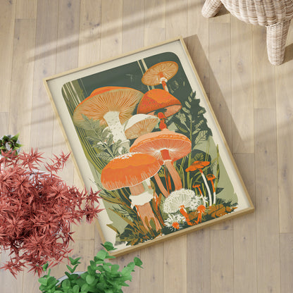 Groovy Woodland Mushrooms