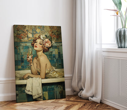 .75" Matte Canvas - Champagne Bathtub Coquette
