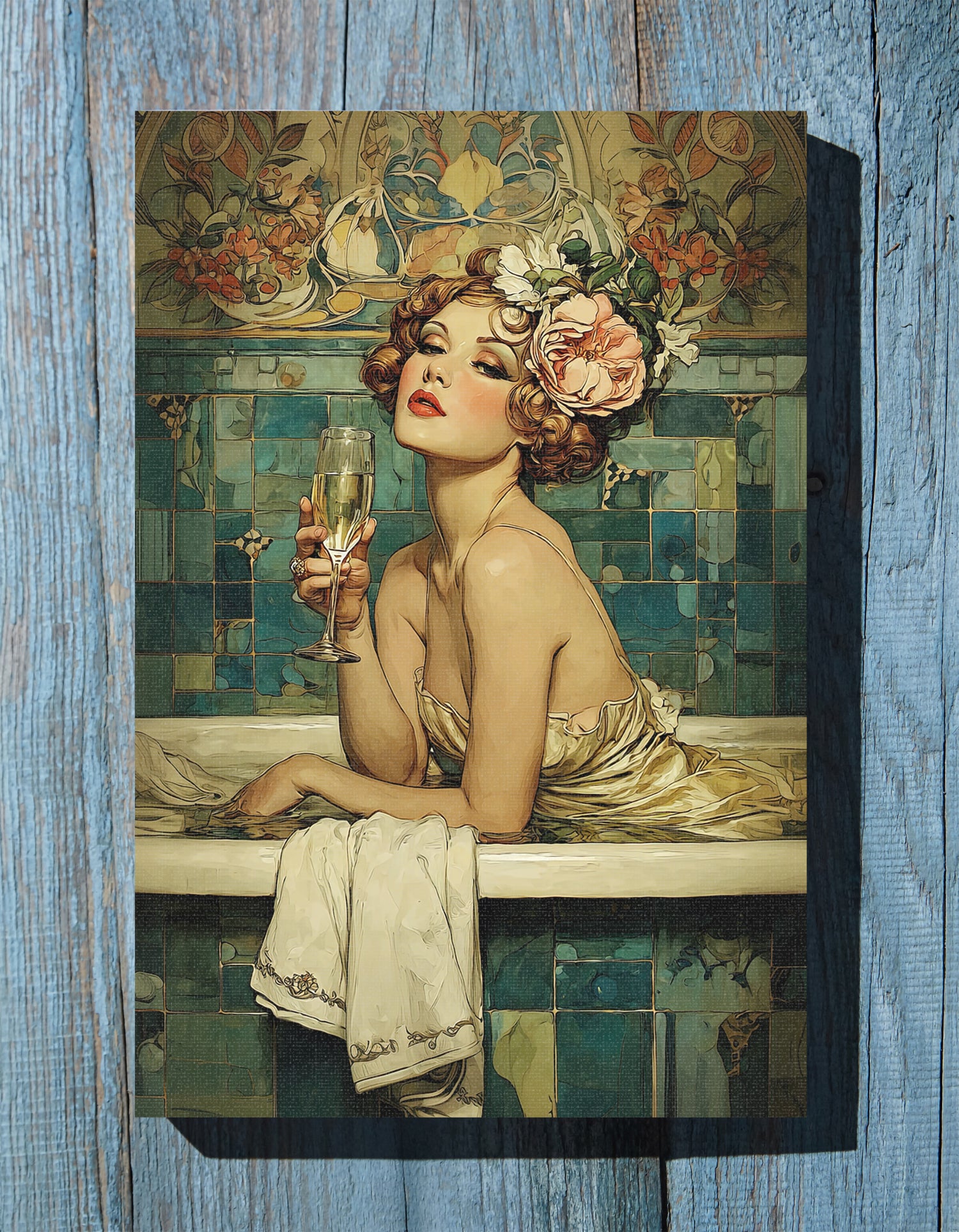 .75" Matte Canvas - Champagne Bathtub Coquette
