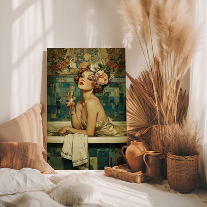.75" Matte Canvas - Champagne Bathtub Coquette
