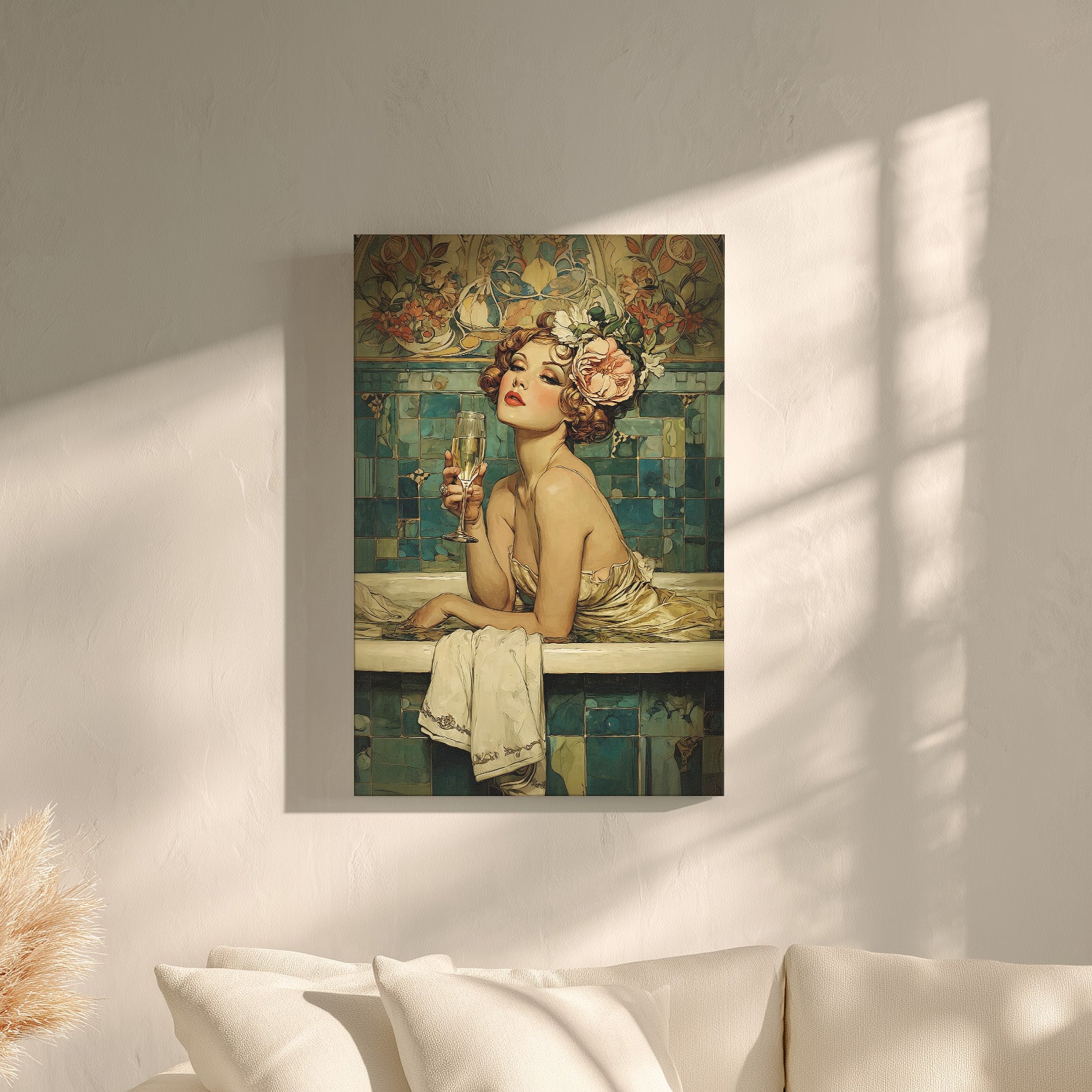 .75" Matte Canvas - Champagne Bathtub Coquette