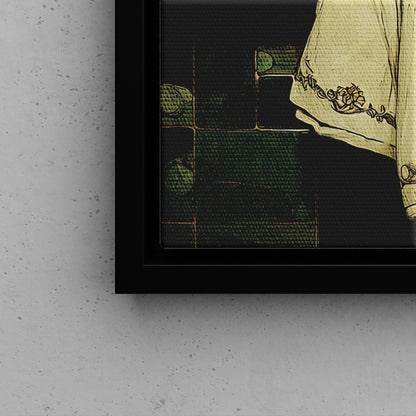 Framed Canvas - Champagne Bathtub Coquette