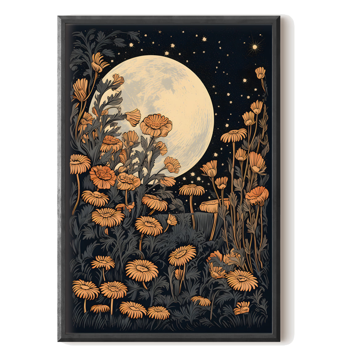 Moonlit Floral Serenade