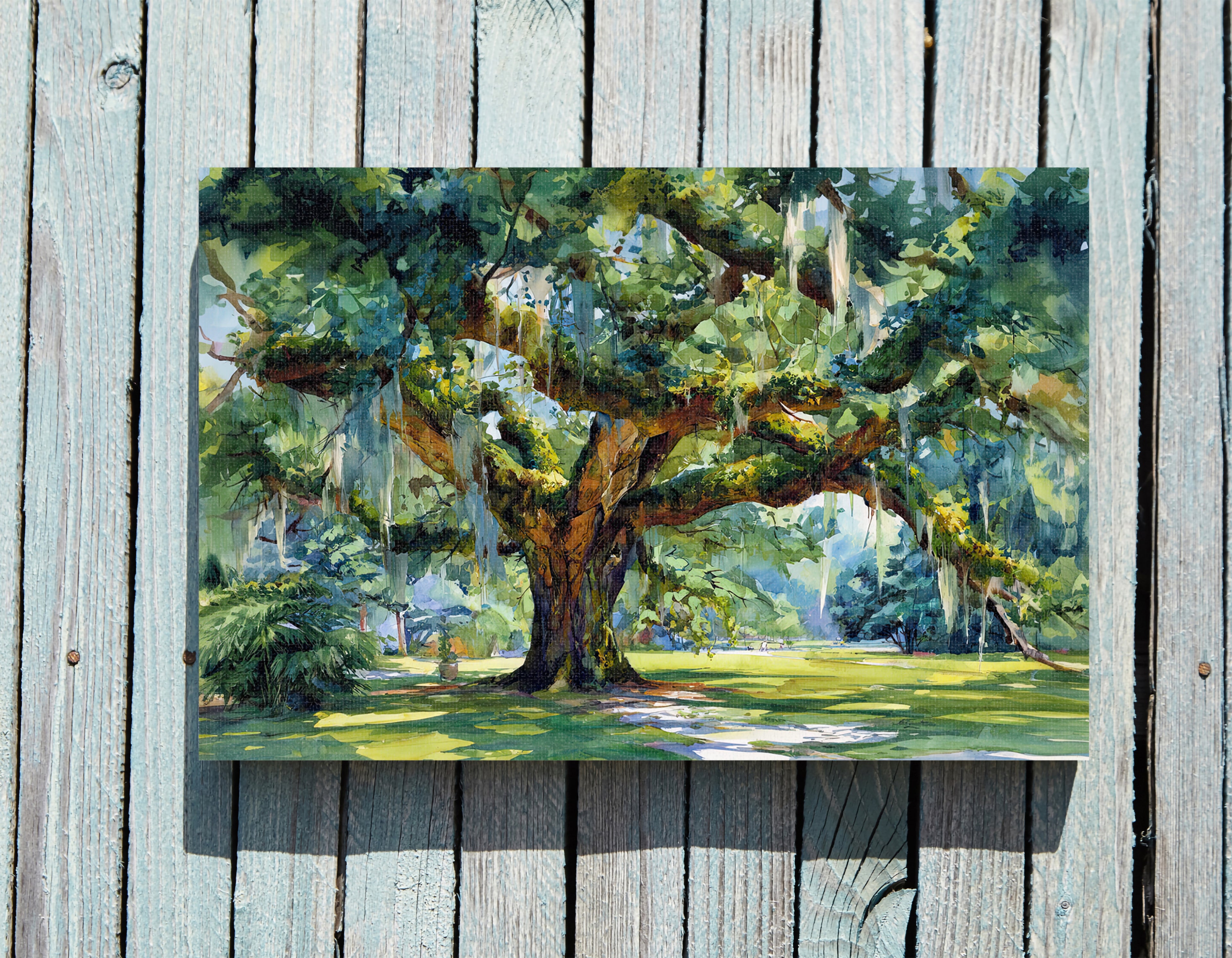 .75" Matte Canvas - Whispering Southern Live Oak