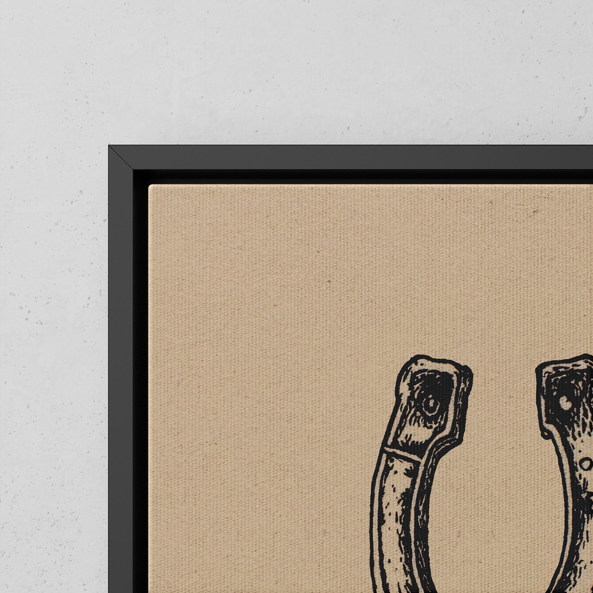 Framed Canvas - Lucky Me Lucky You Horseshoes