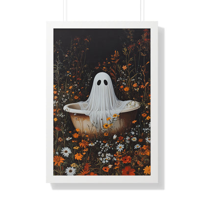 Framed Paper Print - Wildflower Bathtub Ghost