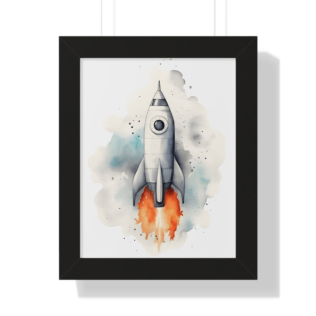 Framed Paper Print - Cosmic Liftoff Dreams