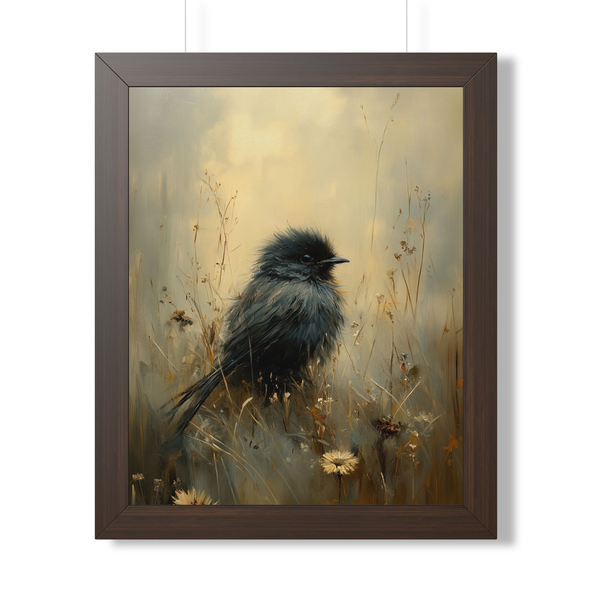 Framed Paper Print - Golden Meadow Bird