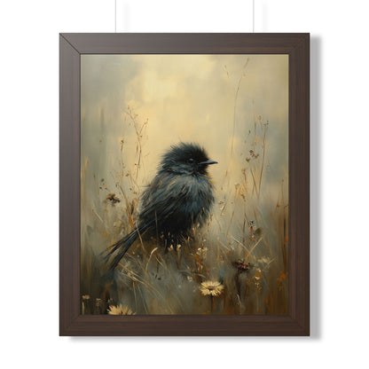 Framed Paper Print - Golden Meadow Bird