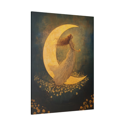 .75" Matte Canvas - Moonlit Dreamer with Daffodils