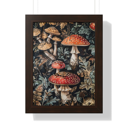 Framed Paper Print - Midnight Mycological Reverie