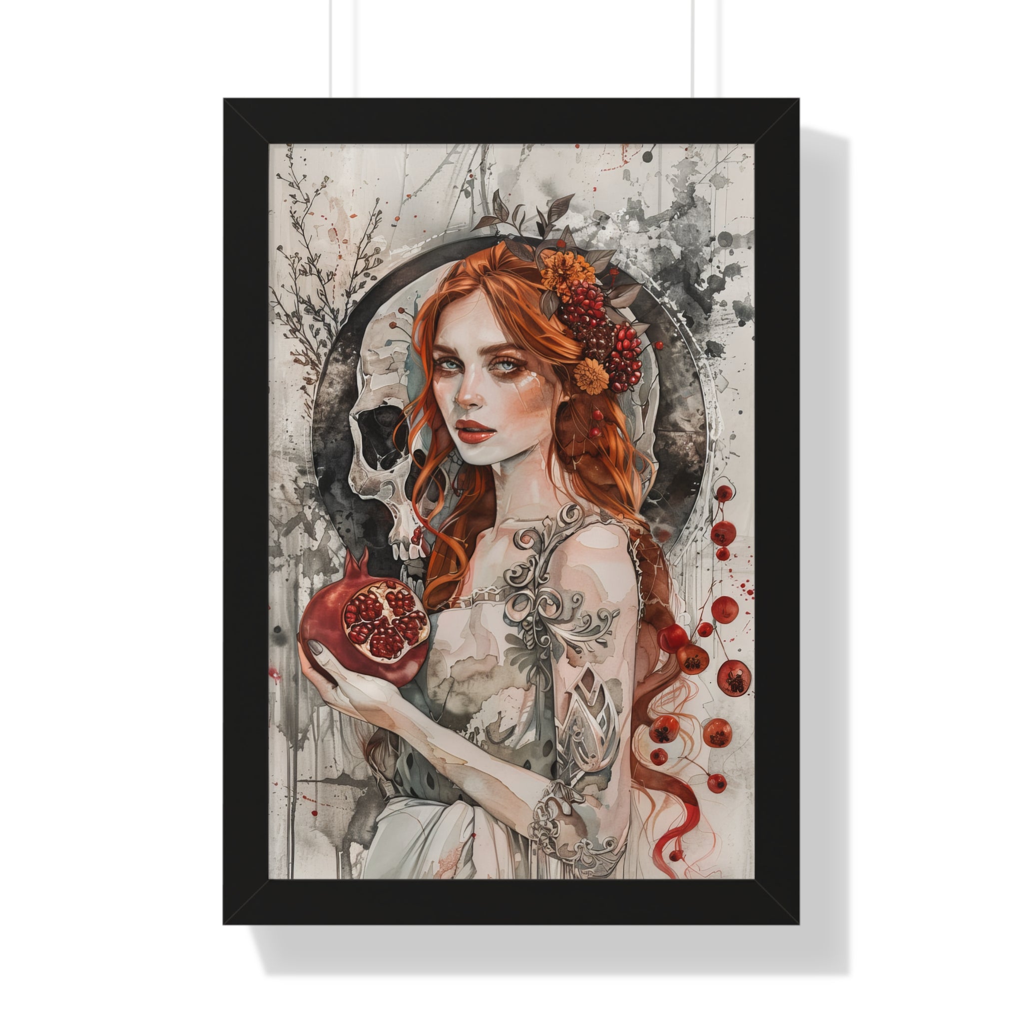 Framed Paper Print - Persephone’s Pomegranate Curse
