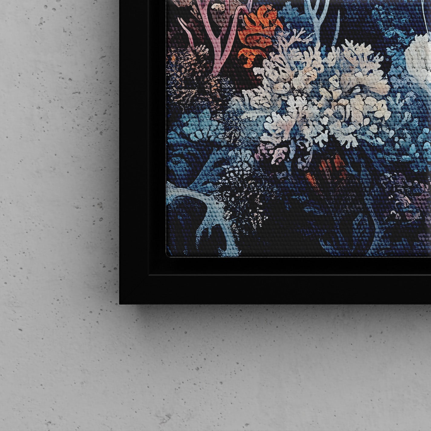 Framed Canvas - Ethereal Ocean Jellyfish