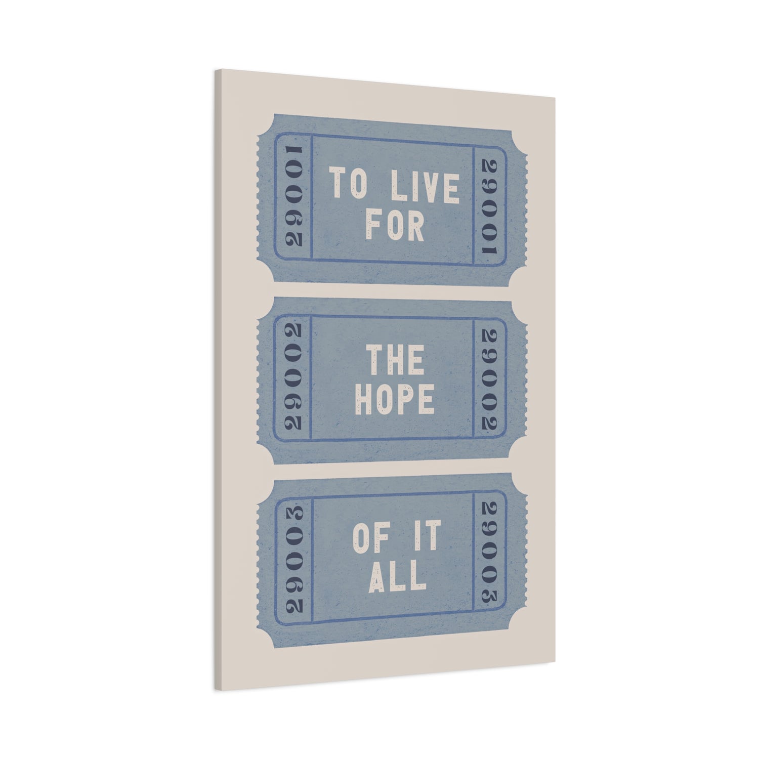 1.25" Matte Canvas - The Hope Ticket Trilogy
