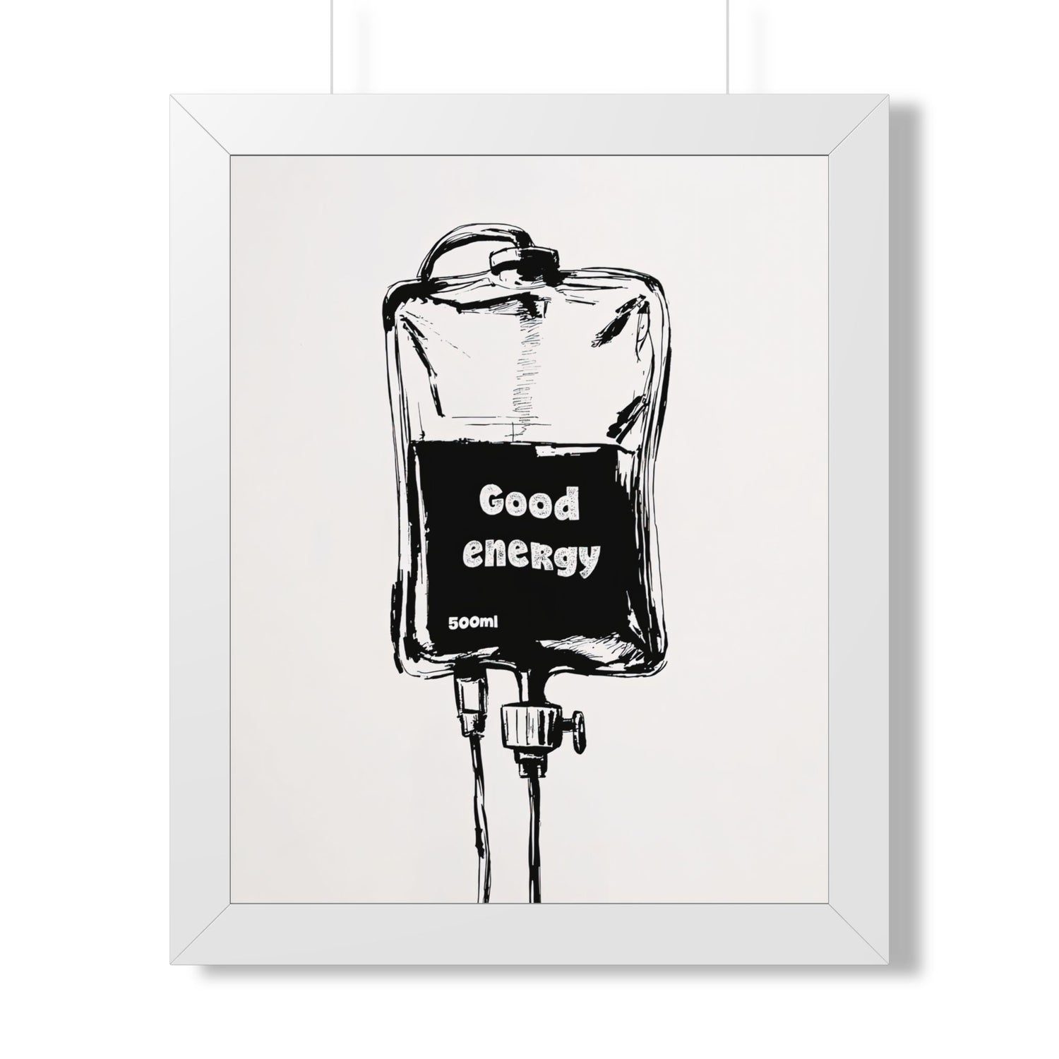Framed Paper Print - Good Energy IV Bag