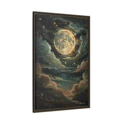 Framed Canvas - Enchanting Lunar Glow