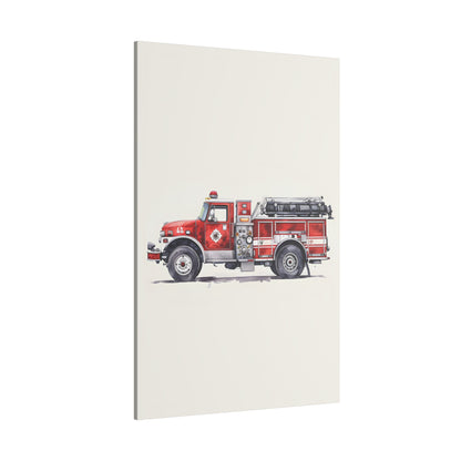 .75&quot; Matte Canvas - Classic Pumper Firetruck