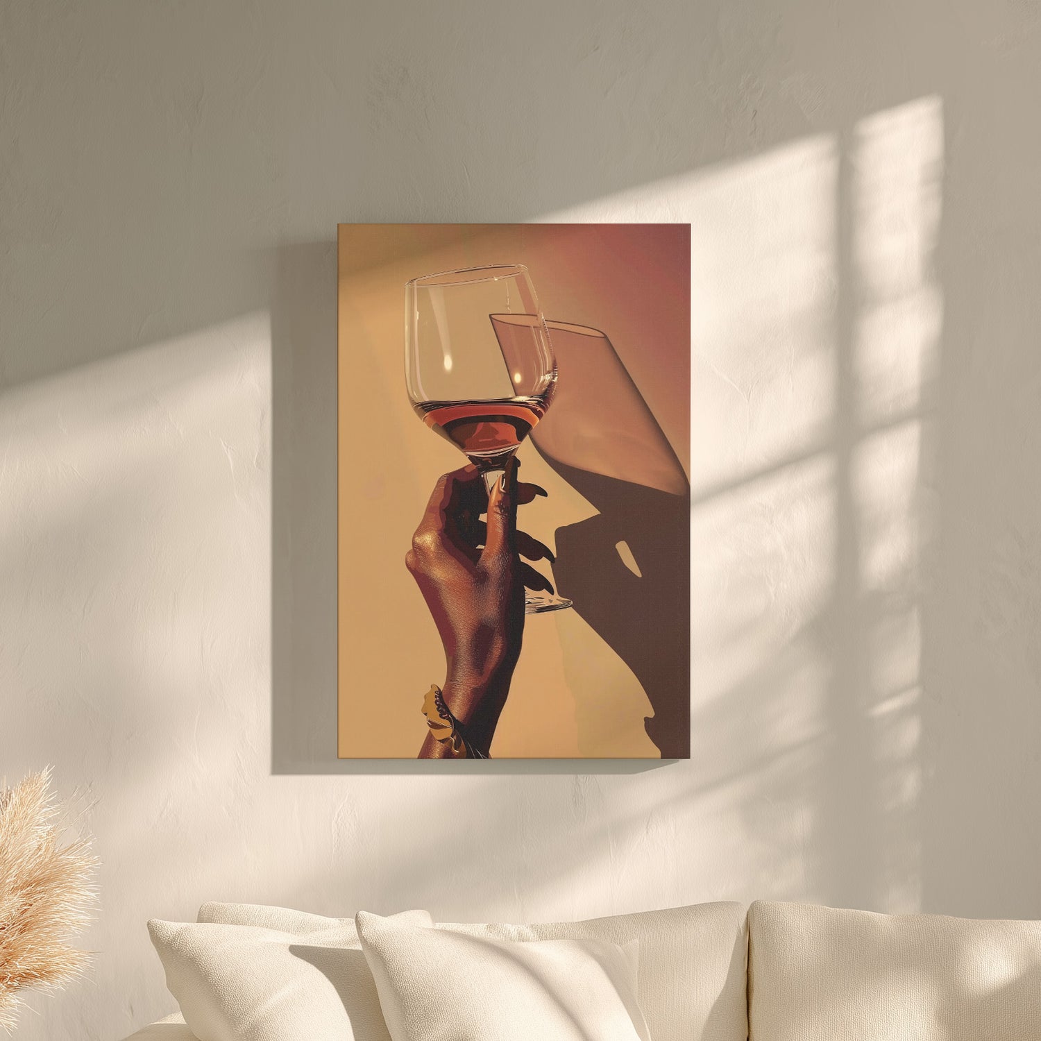 .75" Matte Canvas - Golden Hour Wine Toast