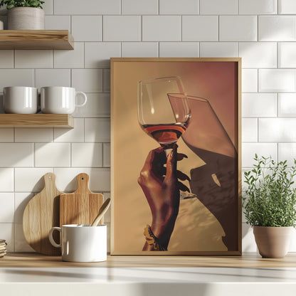 Golden Hour Wine Toast