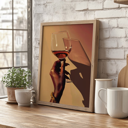 Golden Hour Wine Toast